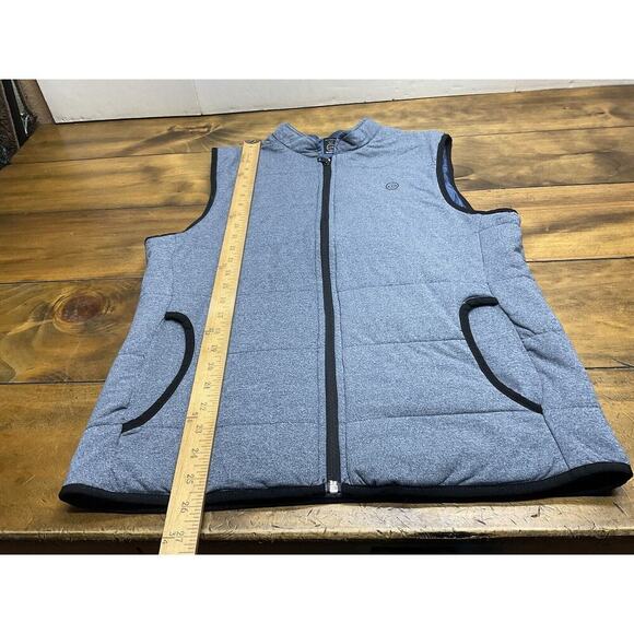 ATG Wrangler Men's Blue Reversible Puffer Insulated Classic Vest Size Small - Picture 7 of 13